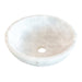 Carrara White Stone Vessel Sink NTRVS33 Size (D)16"(H)6" side view product shot view