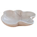 Carrara White flower shape sink size (W)24.5" (L)18" (H)6" SKU-NTRVS03 product shot angle view