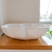 Carrara White flower shape sink size (W)24.5" (L)18" (H)6" SKU-NTRVS03 product shot front view