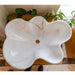 Carrara White flower shape sink size (W)24.5" (L)18" (H)6" SKU-NTRVS03 product shot top view