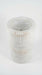 Carrara White Marble Designer Pedestal Stand-Alone Fluted Sink (W)18" (L)18" (H)33"