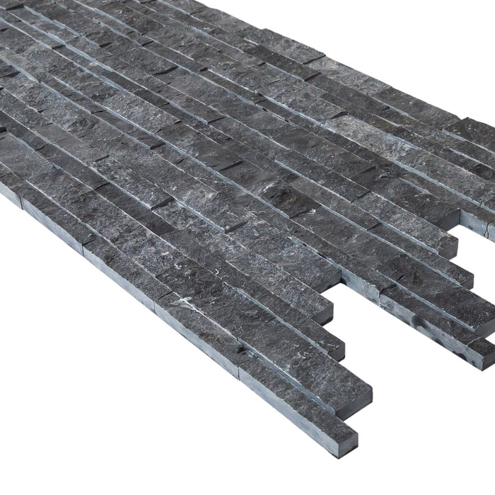 Charcoal Cambria Ledger 3D Panel 6.8"x20.8" Split-face Marble Wall Tile - Full Truckload