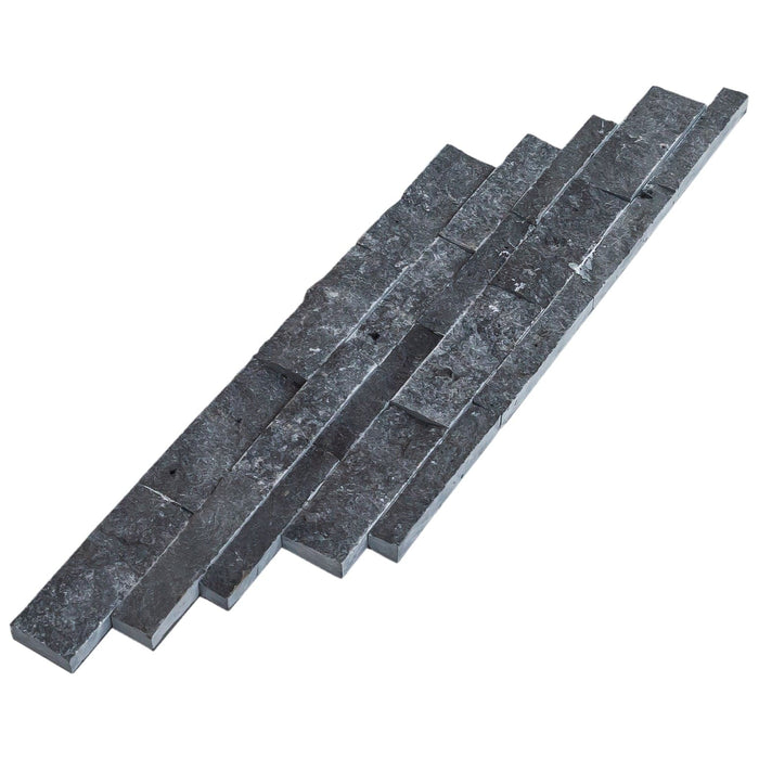 Charcoal Cambria Ledger 3D Panel 6.8"x20.8" Split-face Marble Wall Tile - Full Truckload