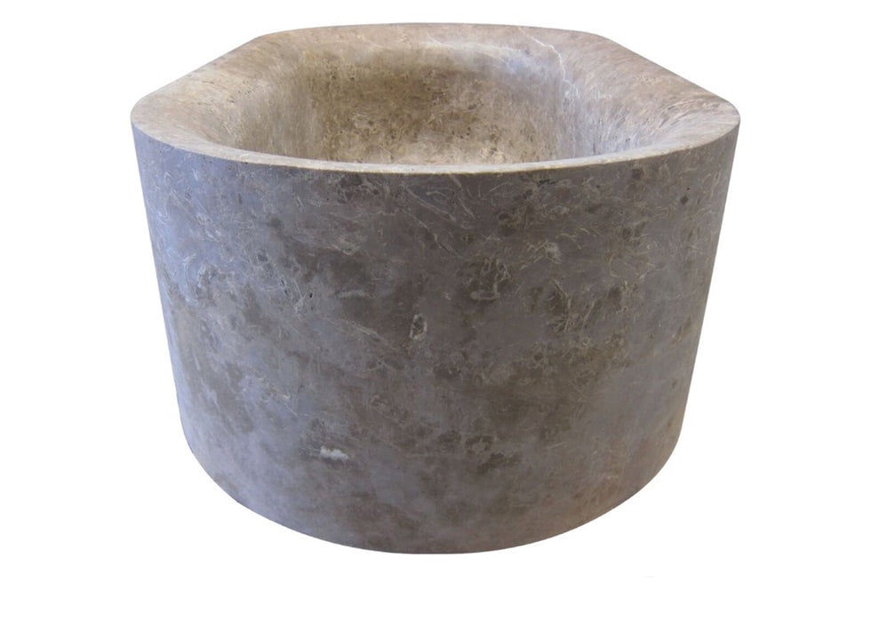 Coffee Brown Natural Stone Oval Shape Hand-Carved Unique Marble Bathtub (W)40" (L)72" (H)22"