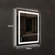 Compact Edge Glow LED Bathroom Mirror