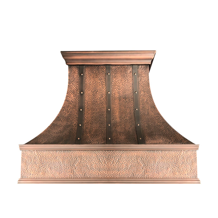 Custom Antique Copper Range Hood