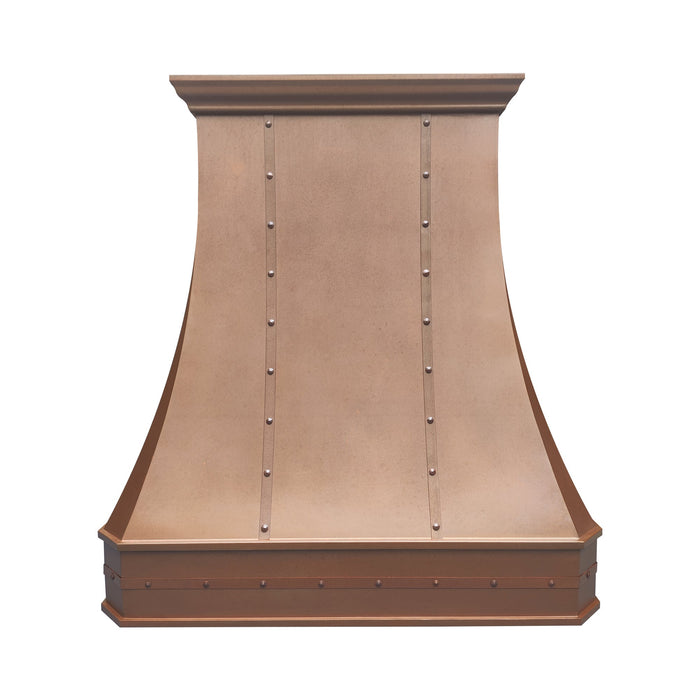 Copper Wall Mount Range Hood 48"W x 51"H x 24"D-VH03TR