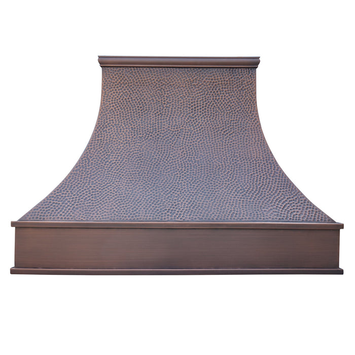 Copper Wall Mount Vent Hood 42" W x 30" H