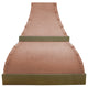 Curved Custom Natural Copper Vent Hood