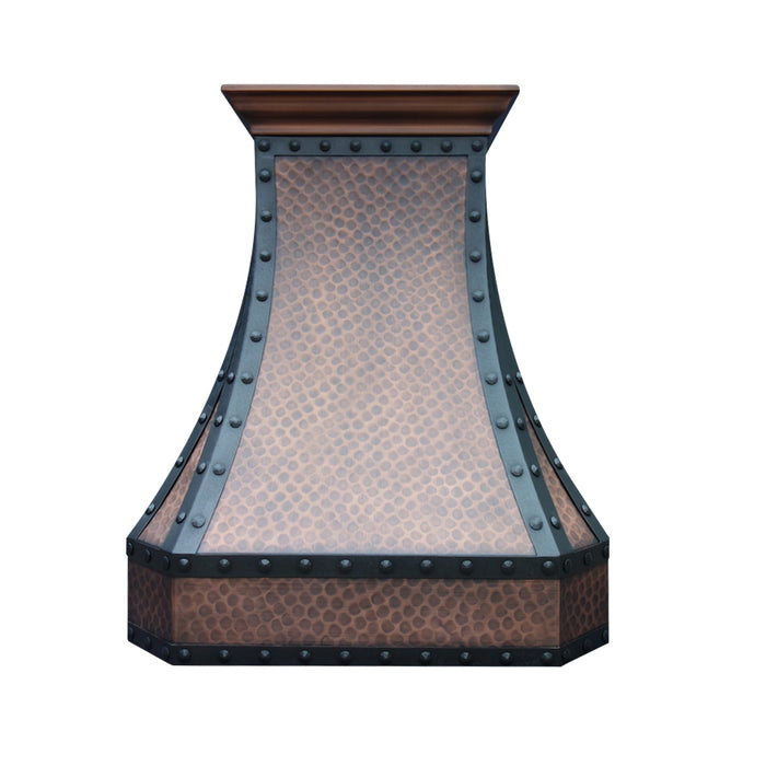 Copper Wall Mount Range Hood 36" W x 30"