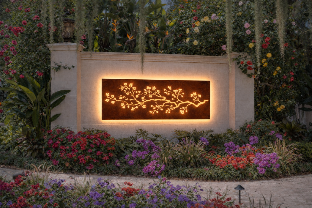 Laser-Cut Cherry Blossom Panel - FREE SHIPPING