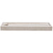 Cream royal marble rectangular shower base hand carved SKU-NTRSTC56 Product shot on white background