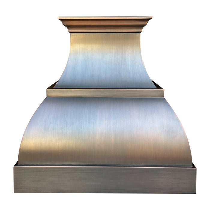 Curved Custom Modern Copper Vent Hoods