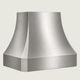 Custom Faceted Curved  Stainless Steel Range Hood - SHCR02