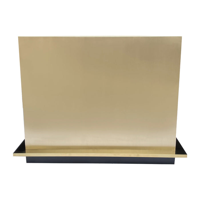 Custom Brushed Brass Box Shape Range Hood