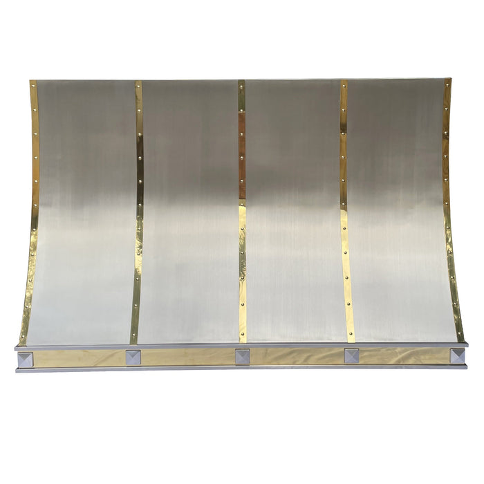Custom Stainless Steel Slope Vent Hoods with Square Rivets