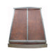 Tapered Metal Copper Vent Hood with Steel Strap