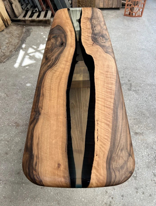 Handmade Solid Walnut Console Table for Entryway and Foyer