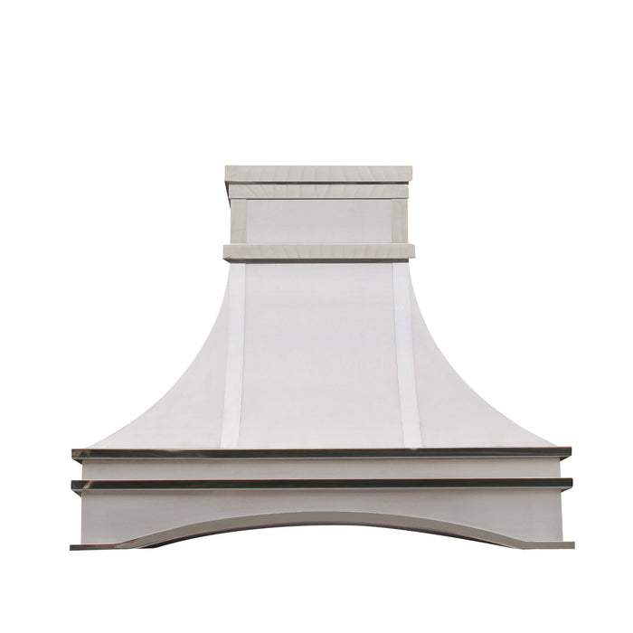 Custom Stainless Steel Vent Hood with Arched Apron