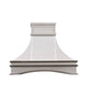 Custom Stainless Steel Vent Hood with Arched Apron