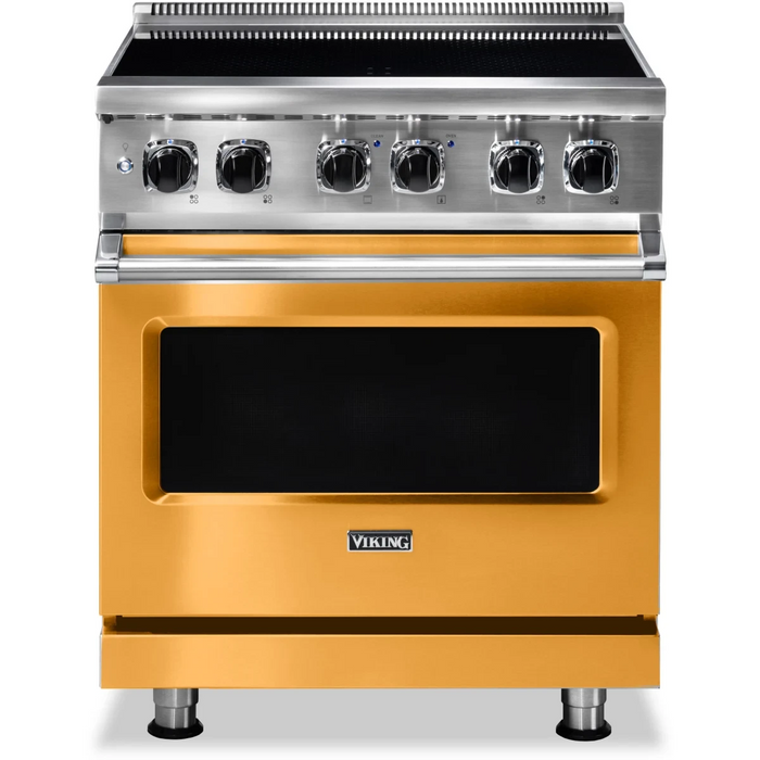 Viking® 5 Series 30" Stainless Steel Pro Style Induction Range VIR53024BSS