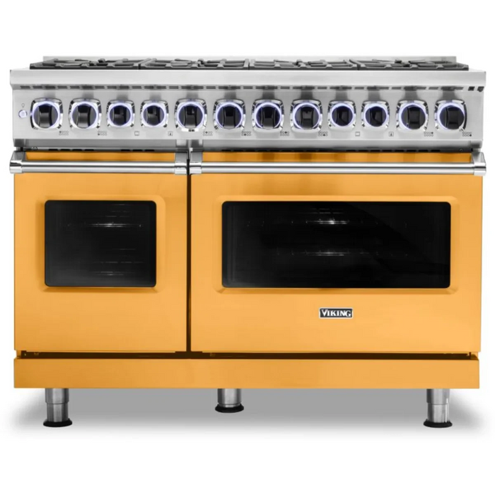 Viking® 7 Series 48" Stainless Steel Pro Style Dual Fuel Range VDR74828BSSLP