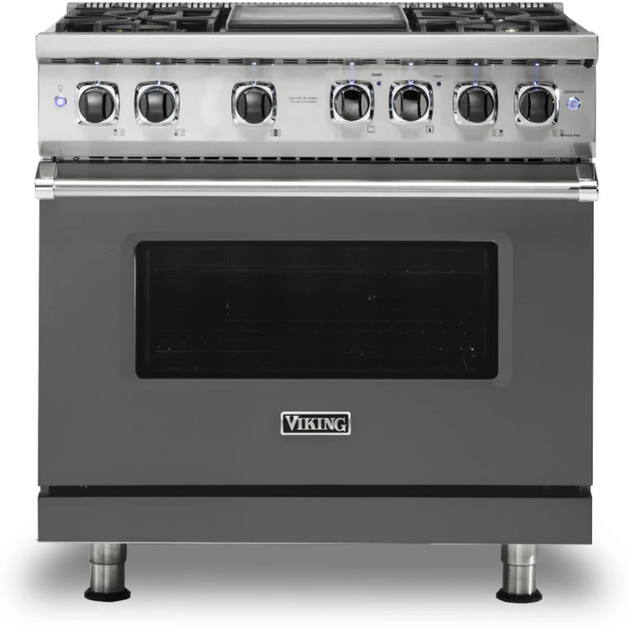Viking® Professional 5 Series 36" Pro Style Dual Fuel  Range VDR5364GSSLP
