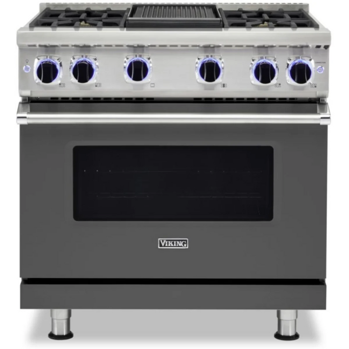 Viking® 7 Series 36" Stainless Steel Pro Style Range VGR73624GSS