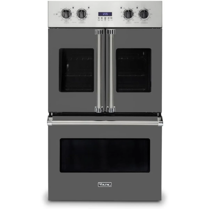 Viking® Professional 7 Series 30" Stainless Steel Electric Built In Double French Door Oven VDOF7301SS