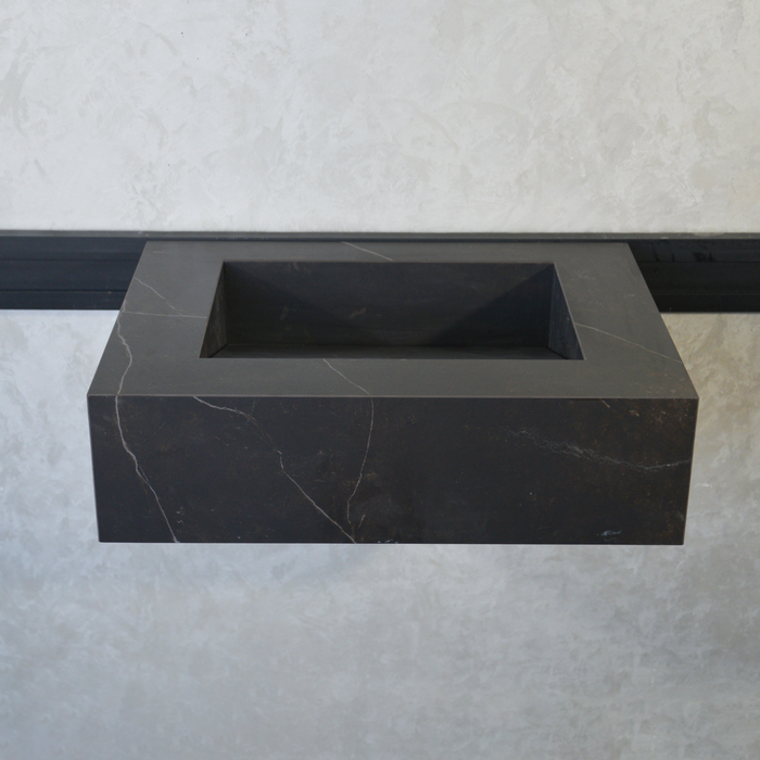 Handcrafted Dekton Kelya Engineered Porcelain Wall Mount Sink