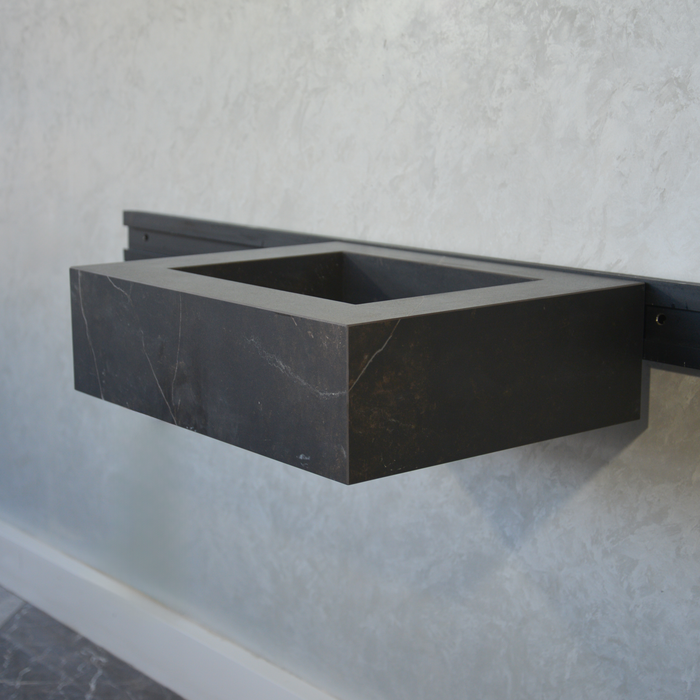 Handcrafted Dekton Kelya Engineered Porcelain Wall Mount Sink