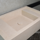 Light Pearl Marble Natural Stone Bathroom Vanity Sink - Handmade Custom