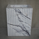 Lilac Marble Pedestal Bathroom Sink - Handcrafted Sculptural Design