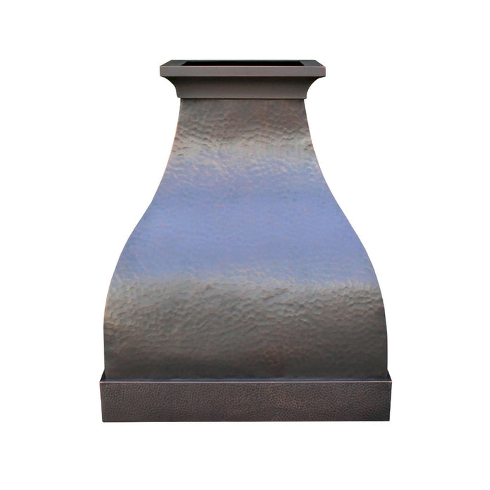 Blacken Bell Straight Copper Kitchen Hood