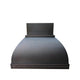 Dome Shaped Dark Patina Custom Copper Oven Hood