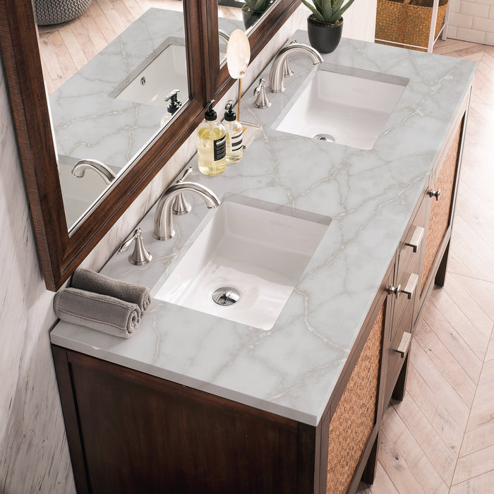 James Martin Addison 60" Single Bathroom Vanity, Mid-Century Acacia