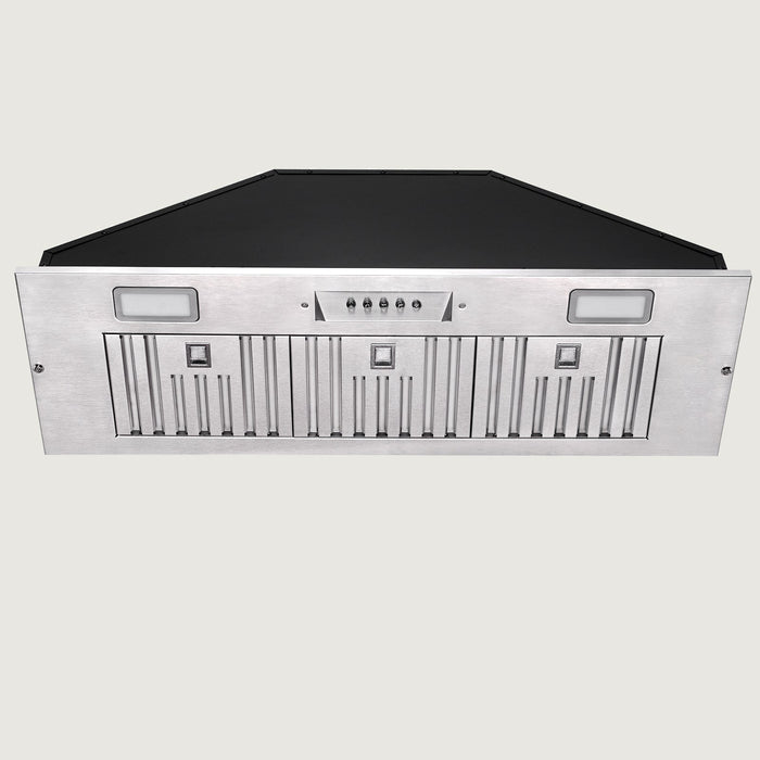 Nauxus 36" Range Hood Insert, 600 CFM Built-in Stainless Steel Kitchen Hood with LED Lights , NX-HOOD-36