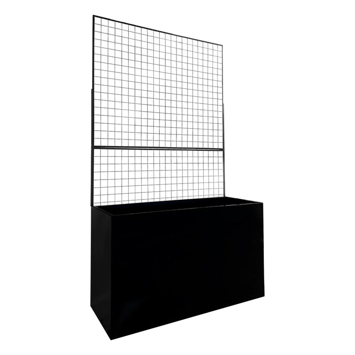 Steel Edge Planter with Trellis
