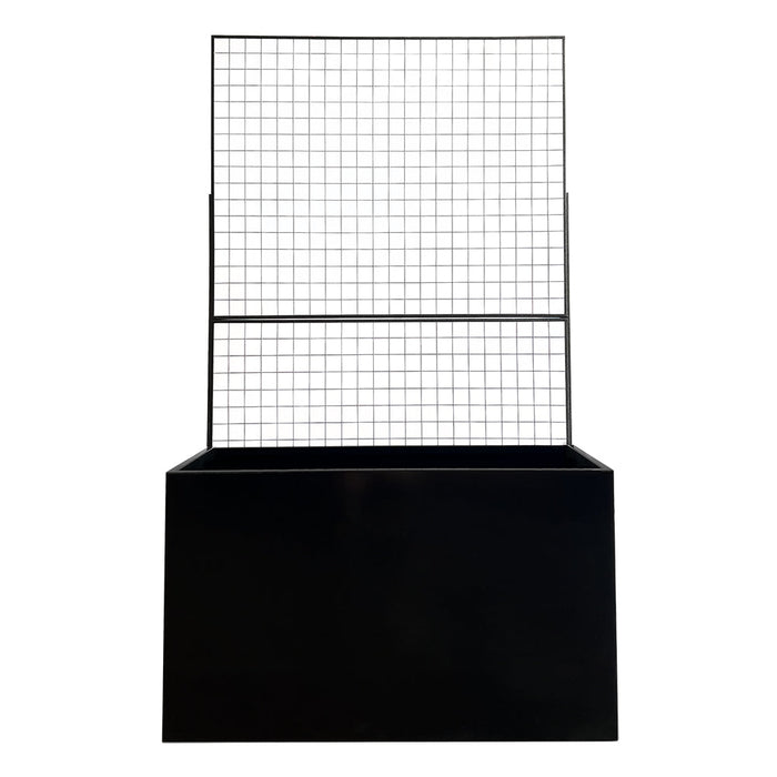 Steel Edge Planter with Trellis