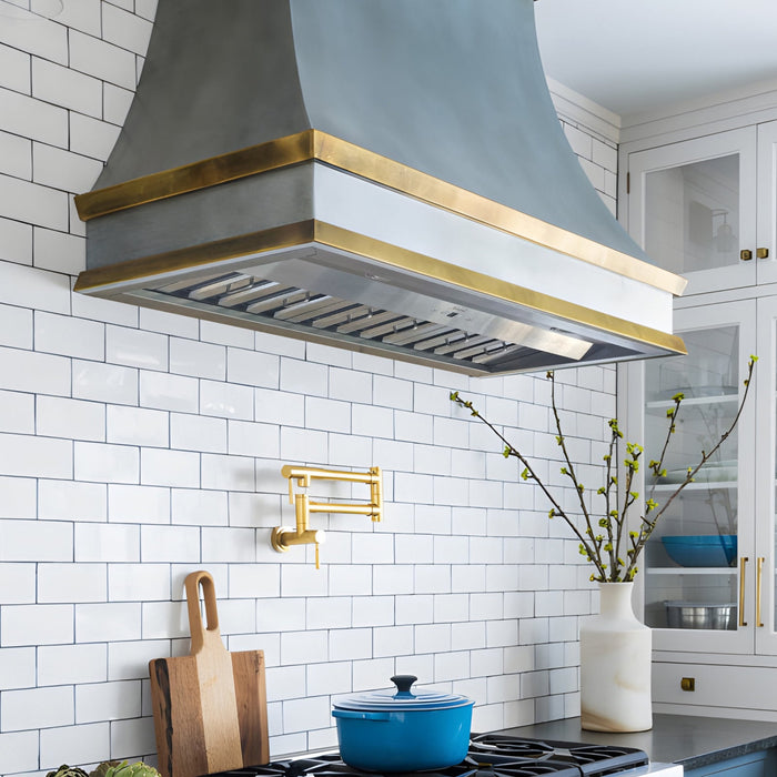 Range Hood Insert 36 Inch, Ultra Quiet, Powerful Suction Built-in Kitchen Vent Hood, Stainless Steel Ducted Stove Hood with Dimmable LED Lights Warm White, 3-Speeds 600CFM