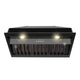 36" Range Hood Insert, Stainless Steel Kitchen Vent Hood with Dimmable LED Lights, 600CFM — NX-E90-36-Warm-MBG