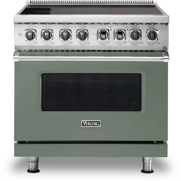 Viking® 5 Series 36" Stainless Steel Pro Style Induction Range VIR53626BSS