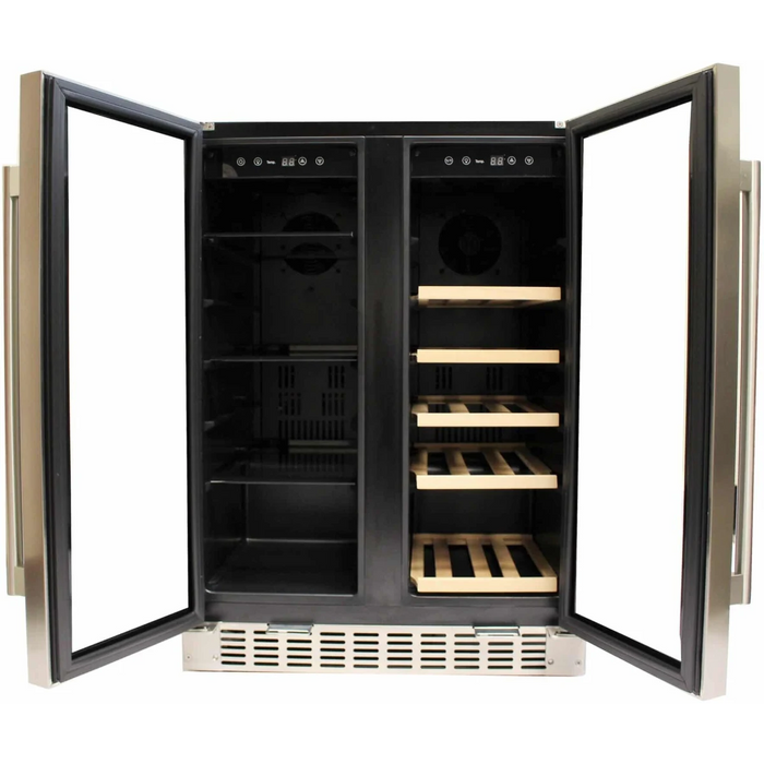Azure 24" Built-In Dual Zone Beverage and Wine Center, A124DZS
