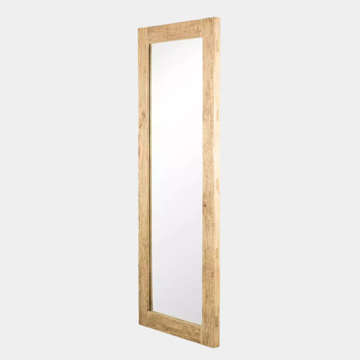 Vintage Elm Floor Mirror