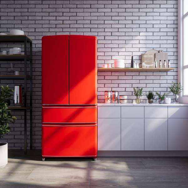 FORNO Espresso Luigi 33" French Door Refrigerator FFFD1791-33RED