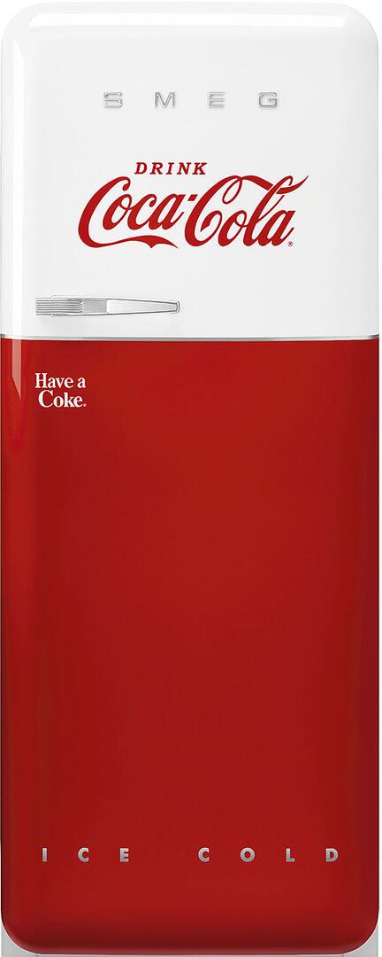 SMEG  50s Retro Style Series 24 Inch Freestanding Counter Depth Top Freezer Refrigerator, FAB28URDCC3 SMEG