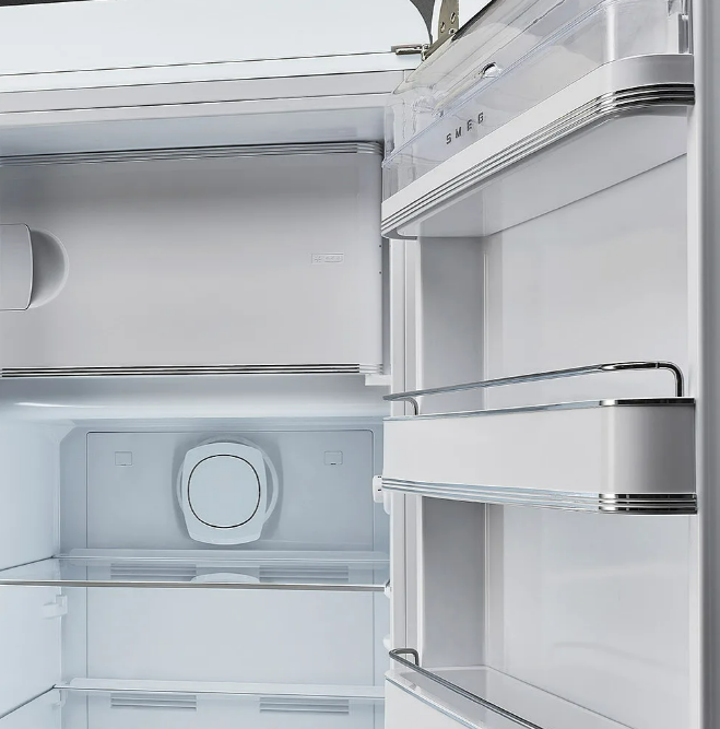 SMEG 50s Retro Style Series 24 Inch Freestanding Counter Depth Top Freezer Refrigerator, FAB28URWH3
