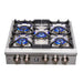 Forno Spezia 30 in. 5 Burner Gas Cooktop with Wok Ring and Griddle in Stainless Steel, FCTGS5751-30 Forno