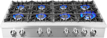 Forno Lseo 48 in. 8 Burner Gas Rangetop with Griddle in Stainless Steel, FCTGS5737-48 Forno