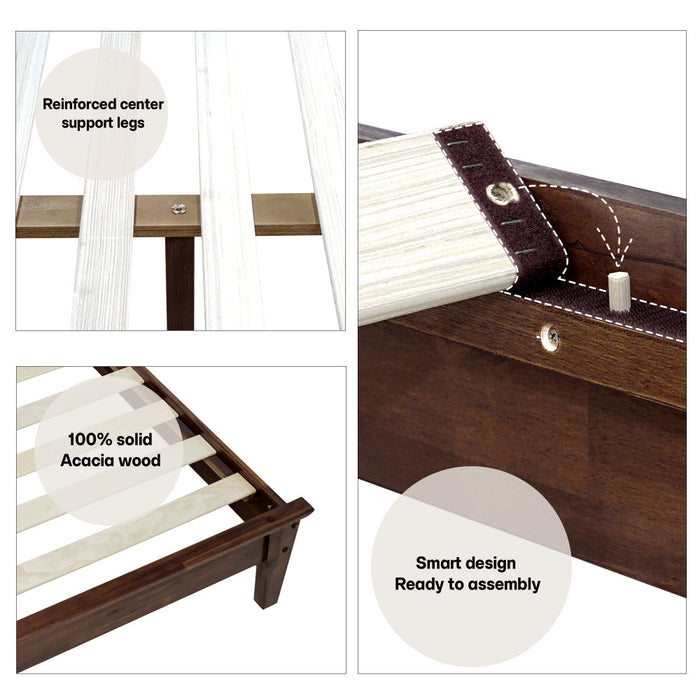 Acacia Kaylin Solid Wood Bed Frame